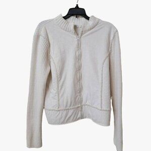 Cato Womens Jacket Large Full Zip Long Sleeve Polyester with stretch sleeves